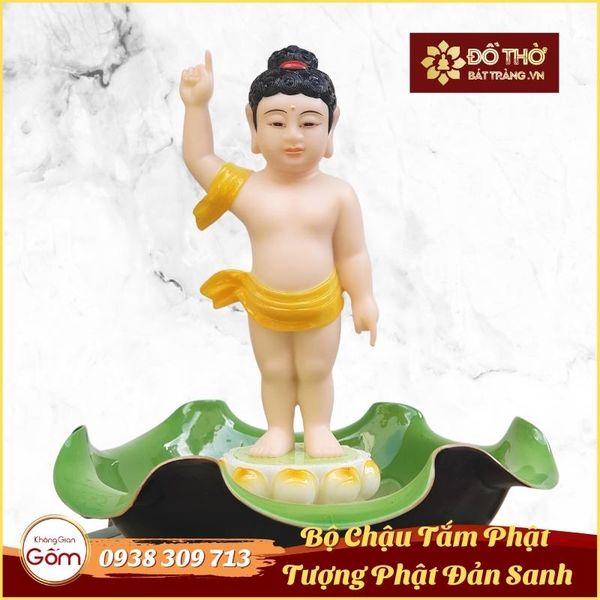 Mua chậu nước tắm Phật đẹp – Chuẩn bị mâm chay cúng lễ Phật Đản Sanh