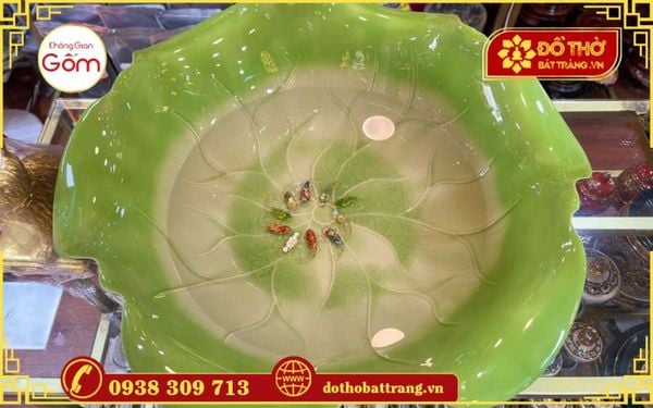 Chi tiết về chậu tắm Phật A Di Đà gốm sứ Bát Tràng