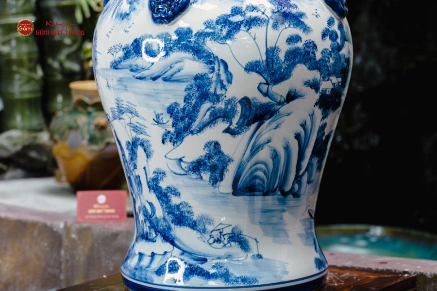 Chóe Men Lam Họa Tiết Sơn Thủy