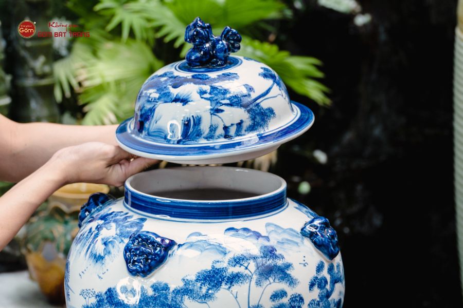 Chóe Men Lam Họa Tiết Sơn Thủy