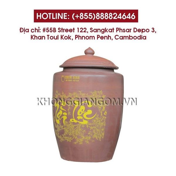 Công ty chuyên cung cấp bộ bình rượu, chum đựng rượu tại campuchia