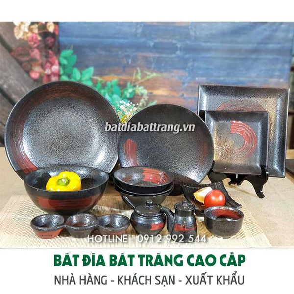 Cung cấp chén sứ màu đen, chén sứ màu, chén bát sứ kiểu