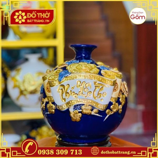 Hoa văn cuốn thư trên đồ thờ Bát Tràng có ý nghĩa gì?