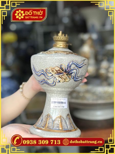 Đèn dầu thờ gốm sứ Bát Tràng – Tinh hoa truyền thống Việt Nam
