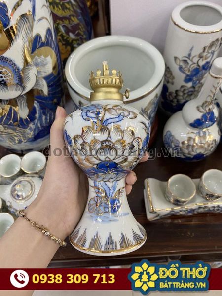 Mua đèn dầu thờ Bát Tràng cao cấp tại TPHCM