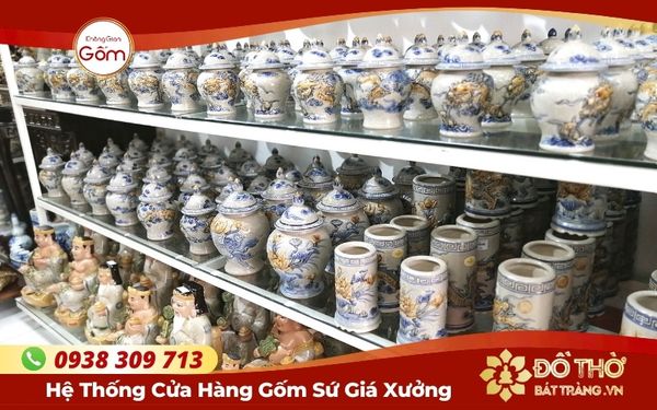 Địa chỉ mua bộ đồ thờ Bát Tràng tại HCM chính gốc làng nghề