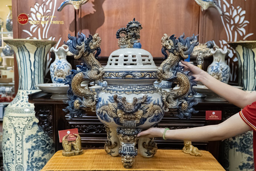 Đỉnh Hương Thờ Men Rạn