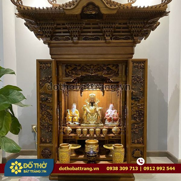 Chọn kích thước bàn thờ Thần Tài như thế nào? Mua bàn thờ uy tín TpHCM