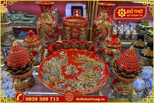 Đồ thờ gốm sứ Bát Tràng và mẹo vệ sinh đúng cách