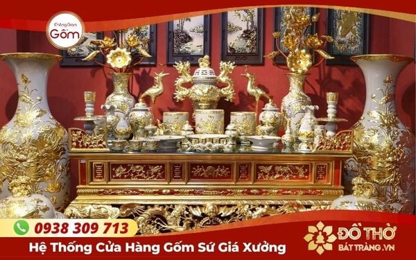 Mua đồ thờ Bát Tràng ở đâu HCM – Cửa hàng đồ thờ gốm sứ chính gốc