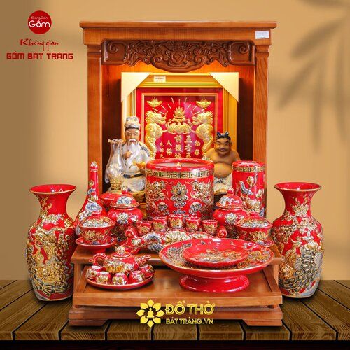 Mẫu bàn thờ thần tài đẹp nhất, mua đồ thờ thần tài thổ địa tphcm