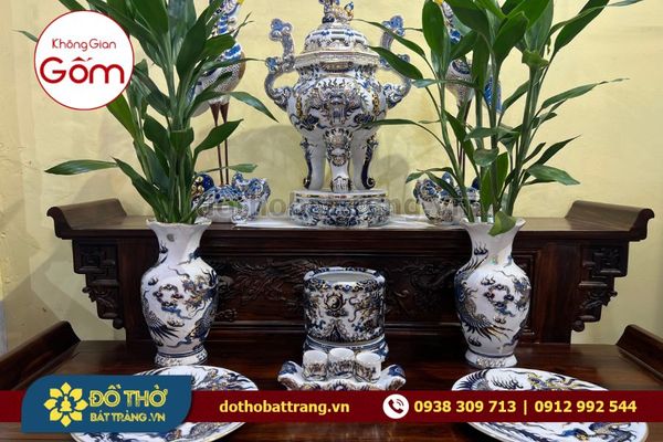 Trang trí đồ thờ cúng gia tiên mang ý nghĩa phong thủy đại cát