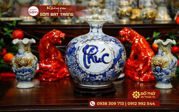 Giá bình hút tài lộc Bát Tràng – quà tặng cao cấp dưới 2 triệu