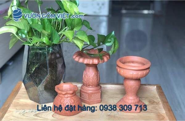 Ý tưởng dùng gốm đỏ trang trí khi thiết kế cảnh quan sân vườn