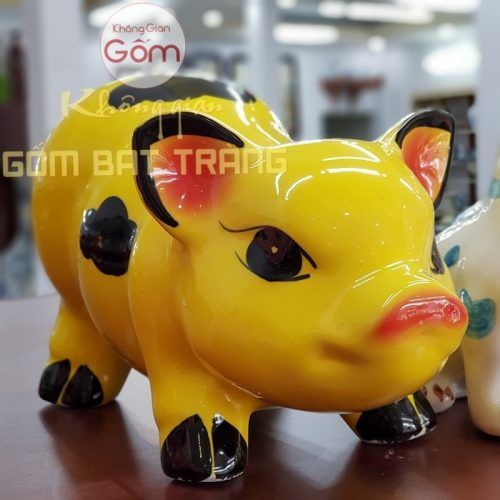 Nên trưng tượng heo may mắn bằng chất liệu gì cho ngày Tết?