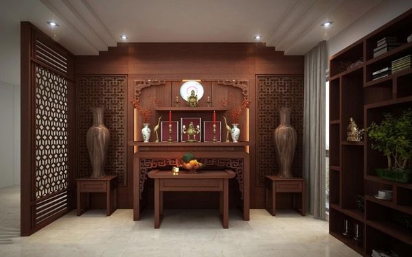Bài trí phòng thờ đẹp – Bộ đồ thờ chung cư Bát Tràng đầy đủ