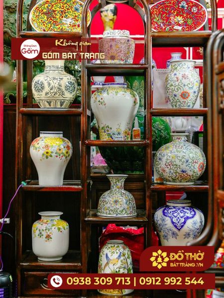 Mẫu bình hoa gốm sứ đẹp – Quà tặng Tết ý nghĩa