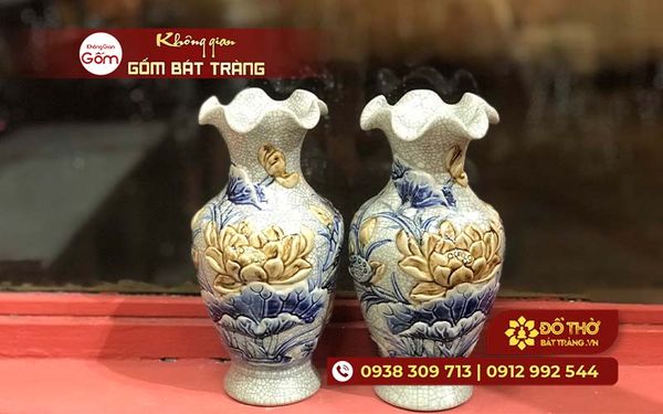 Bình hoa bàn thờ cao cấp và những loại hoa thích hợp trong thờ cúng