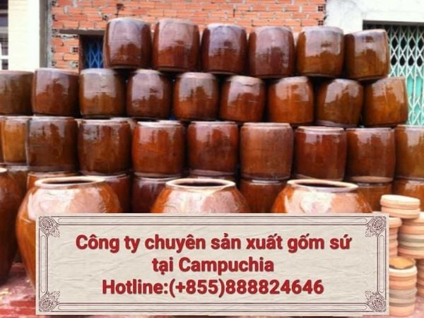 Địa chỉ nơi sản xuất các lu gốm sứ tại Campuchia