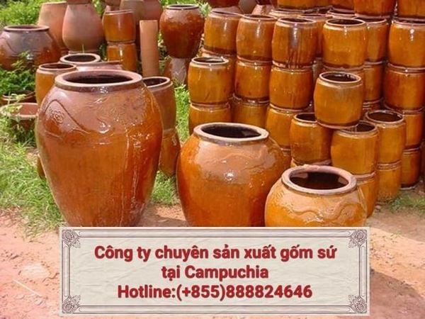Địa chỉ nơi sản xuất các lu gốm sứ tại Campuchia