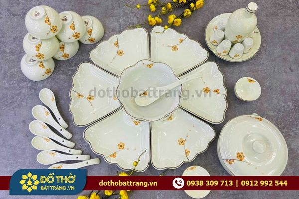 Tổng hợp các mẫu bát đĩa hoa mặt trời đẹp thờ cúng gia tiên ý nghĩa