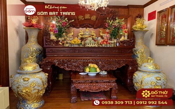 Cách sắp xếp phòng thờ đẹp, đơn giản – Bộ đồ thờ đầy đủ