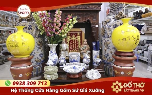 Mua đồ thờ Bát Tràng ở đâu HCM – Cửa hàng đồ thờ gốm sứ chính gốc