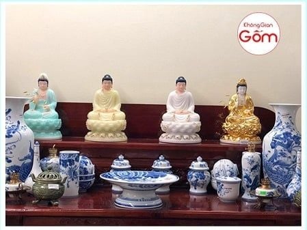 Những mẫu tượng Phật gốm sứ Bát Tràng chính hãng bạn nên biết để tránh mua nhầm