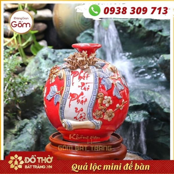 Giá bình hút tài lộc Bát Tràng – quà tặng cao cấp dưới 2 triệu