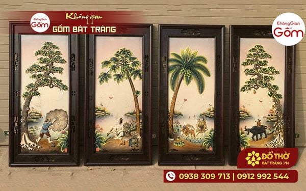 Tranh sứ quà tặng tân gia – Món quà độc đáo khiến gia chủ ấn tượng