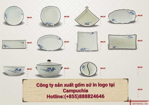 Nhận in logo trên gốm sứ làm quà tặng quảng cáo tại campuchia