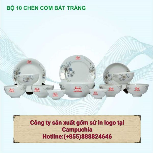 Nhận in logo trên gốm sứ làm quà tặng quảng cáo tại campuchia