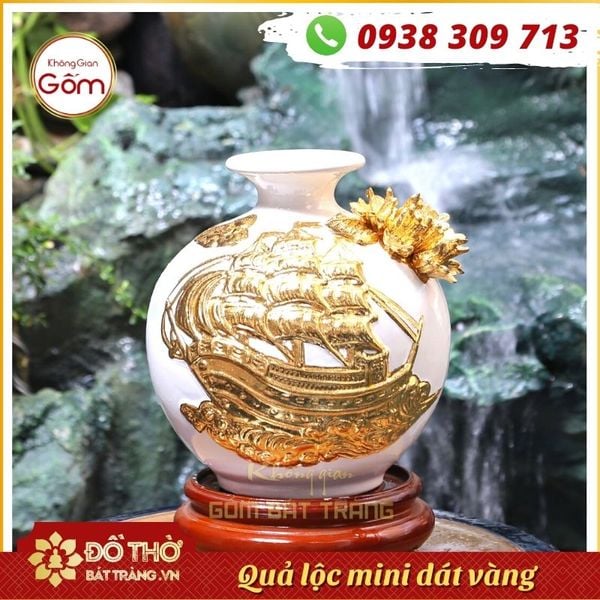 Bình hút tài lộc cao cấp gốm Bát Tràng – Quà tặng tân gia ý nghĩa