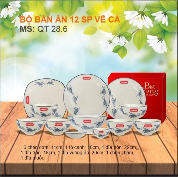 Tô chén sứ in logo – quà tặng khách hàng 20/10