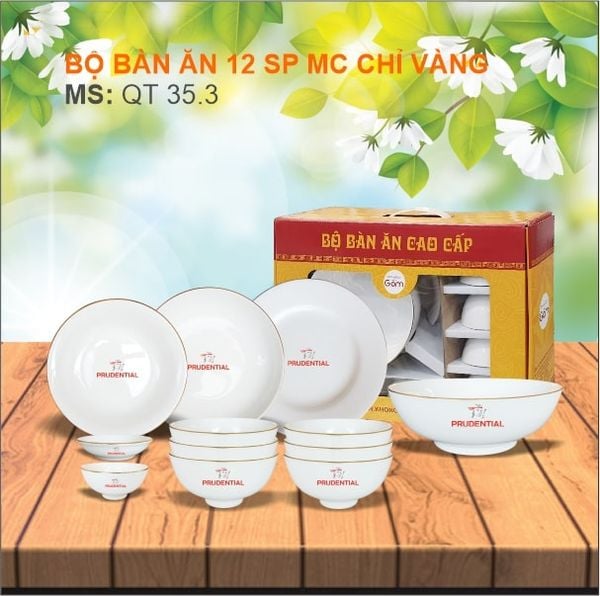 Tô chén sứ in logo – quà tặng khách hàng 20/10