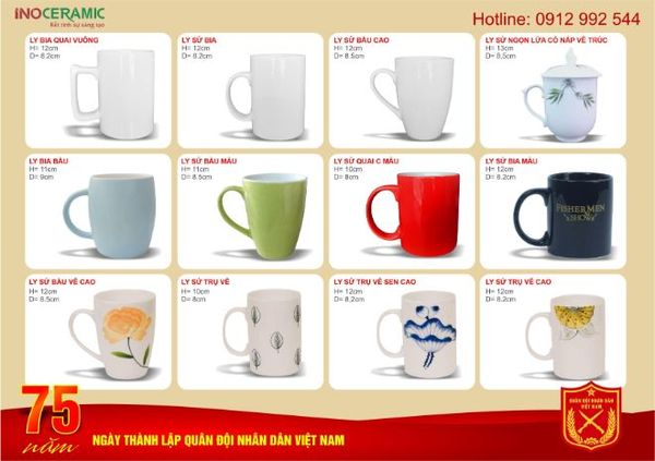 Đặt hàng ly sứ in logo làm quà tặng 20/10 cho khách hàng