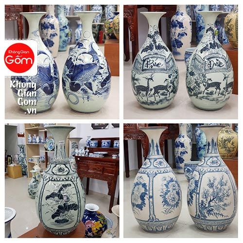 Bình gốm cắm hoa Bát Tràng mua ở đâu? Giá bao nhiêu tiền tại tphcm