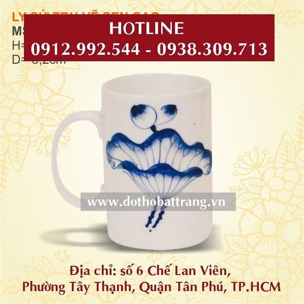 Tô chén sứ in logo – quà tặng khách hàng 20/10