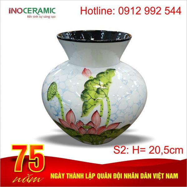 Đặt hàng lọ hoa gốm sứ in logo làm quà tặng đại hội đại biểu ở đâu ?