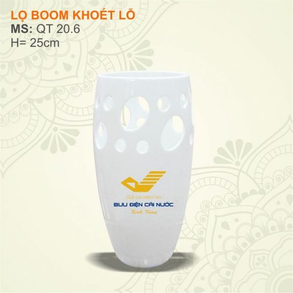 Đặt hàng lọ hoa gốm sứ in logo làm quà tặng đại hội đại biểu ở đâu ?