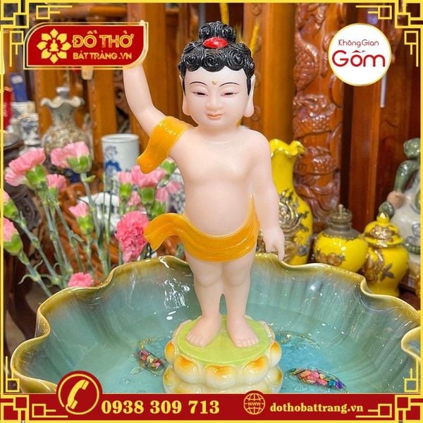 5 mẫu tượng Phật đản gốm sứ đẹp không thể bỏ qua