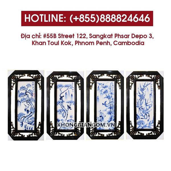 Địa chỉ bán tranh gốm sứ treo tường giá rẻ tại Campuchia