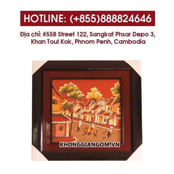 Địa chỉ bán tranh gốm sứ treo tường giá rẻ tại Campuchia