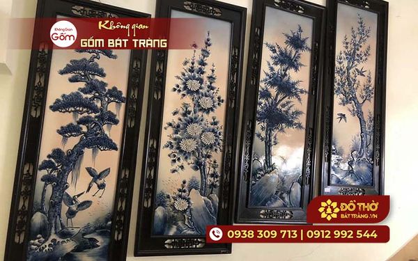 Cách treo tranh tứ quý hút tài lộc – hợp phong thủy