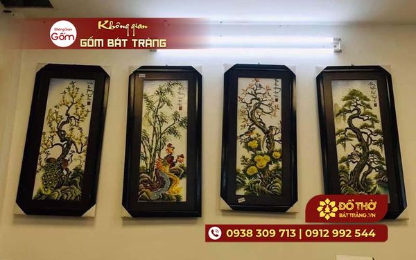 Cách treo tranh tứ quý hút tài lộc – hợp phong thủy