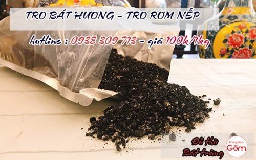 Tại sao nên dùng tro rơm nếp để bát hương trên bàn thờ? Mua tro rơm nếp ở đâu?