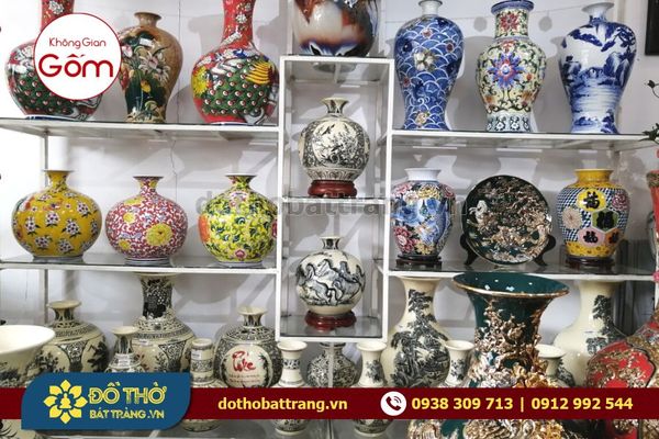 Lựa chọn các loại bình hoa gốm sứ sang trọng chưng Tết