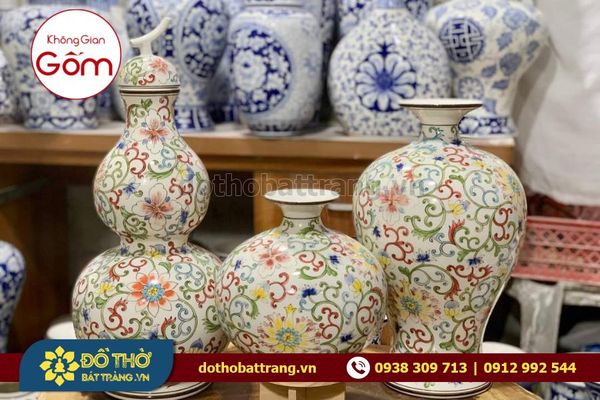 Mua bình hoa gốm sứ Bát Tràng sang trọng quận Tân Phú
