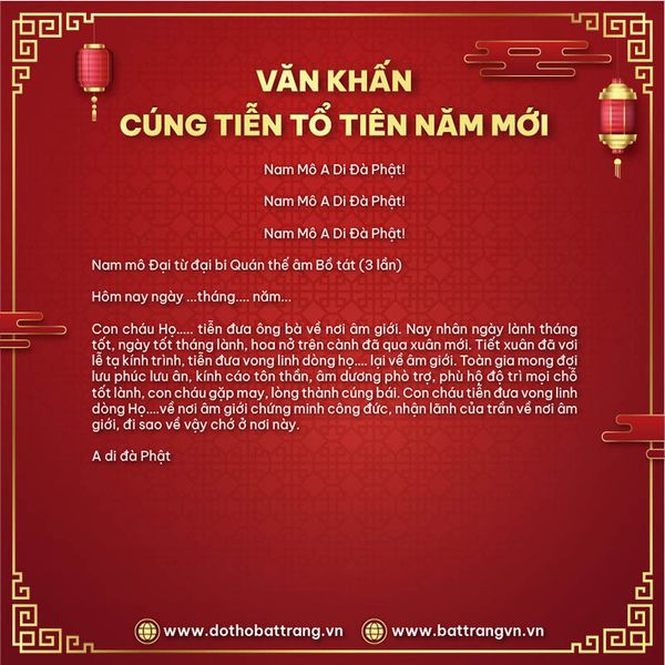 Văn khấn cúng tiễn tổ tiên năm mới – Sắm lễ vật dâng cúng tiễn ông bà