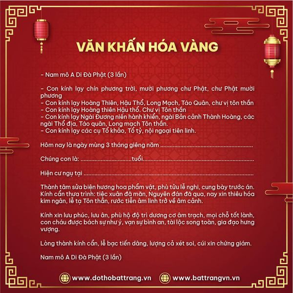 Văn khấn hóa vàng chuẩn nhất – Lễ vật cần chuẩn bị trong lễ hóa vàng